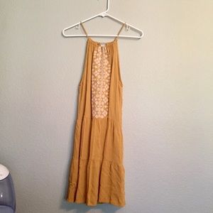 yellow dress with tags on!